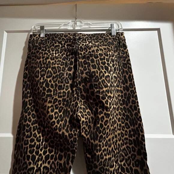 Black Orchard Carmen Cheetah Print Jeans - Picture 4 of 11